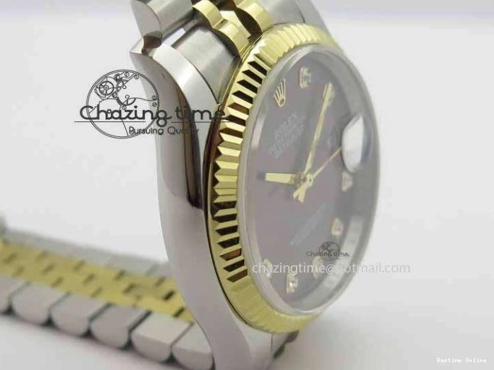 0410 DateJust 116234 SS YG BP Best Edition Gray Dial Diam Markers On SS YG Bracelet SA ZipUp 3745